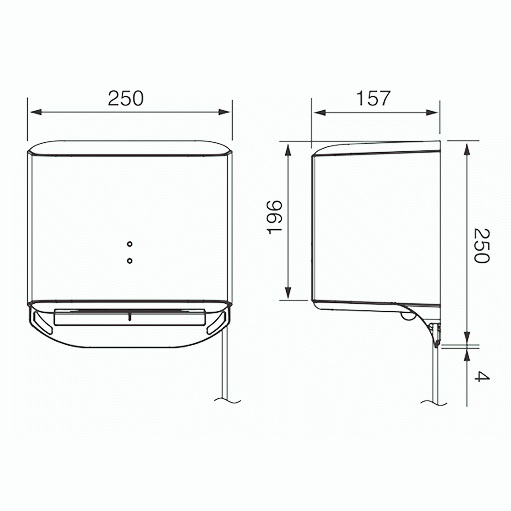 Bản vẽ máy sấy tay FJ-T09B3 Panasonic 