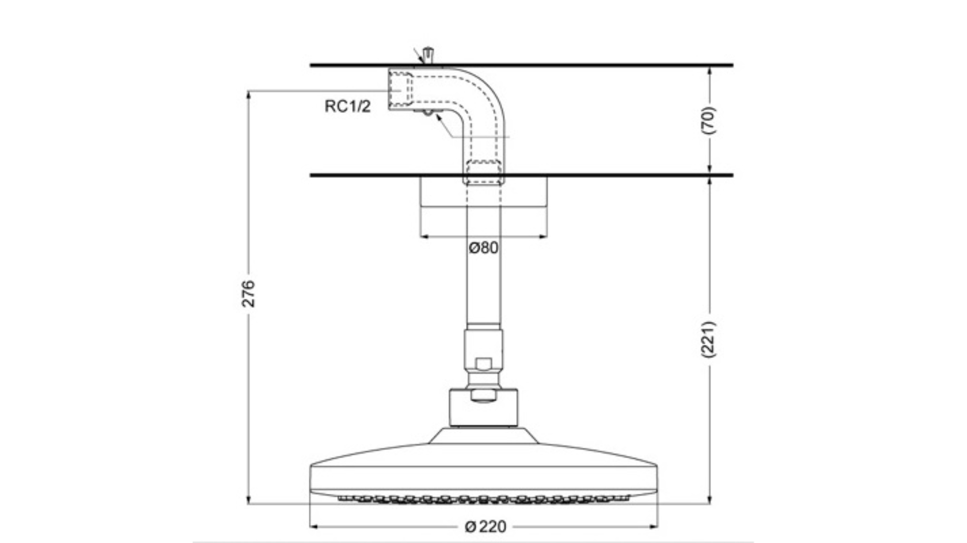 Bát Sen TOTO TBW01003B1 Gắn Trần