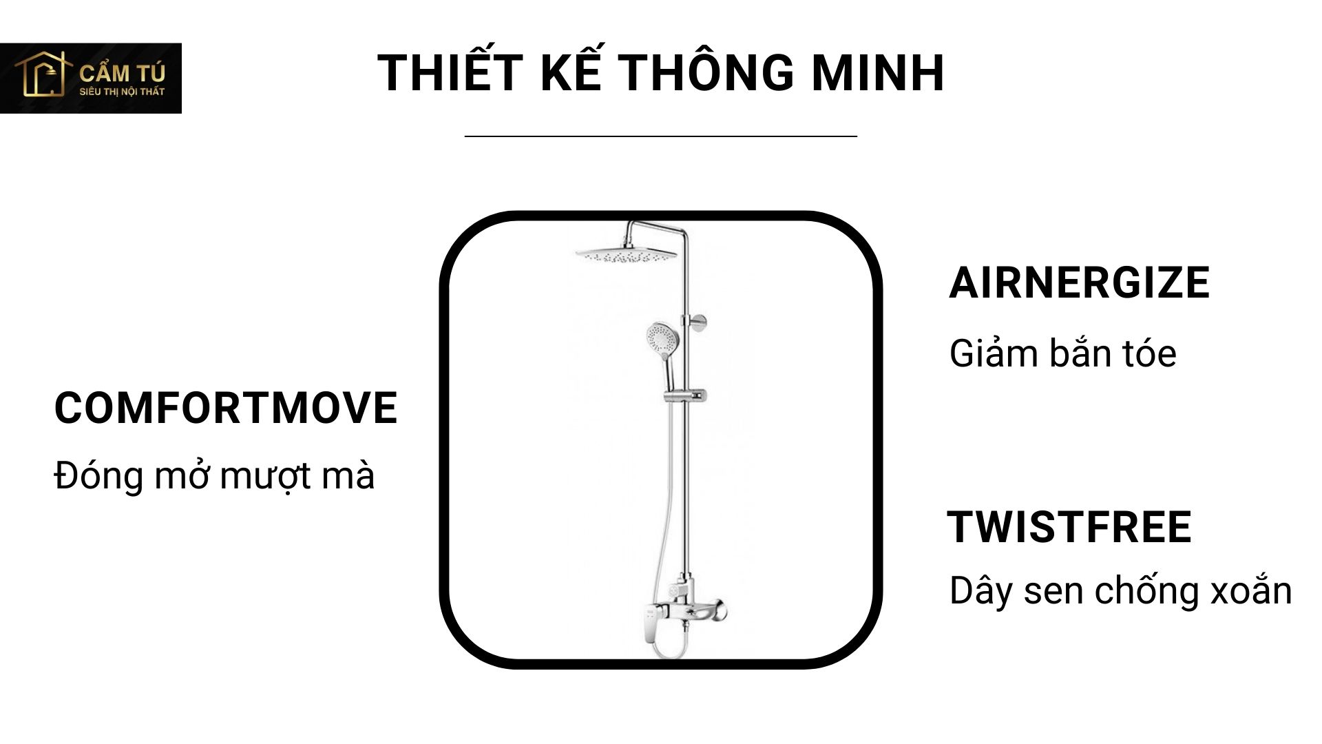 Bộ Cây Sen Phun Mưa American Standard WF-1772 Signature