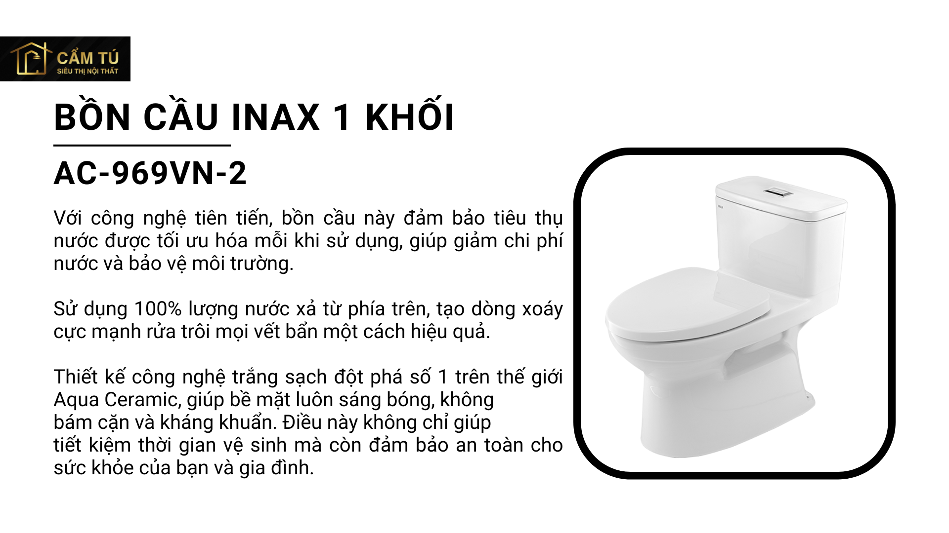 Bồn cầu 1 khối INAX AC-969VN-2