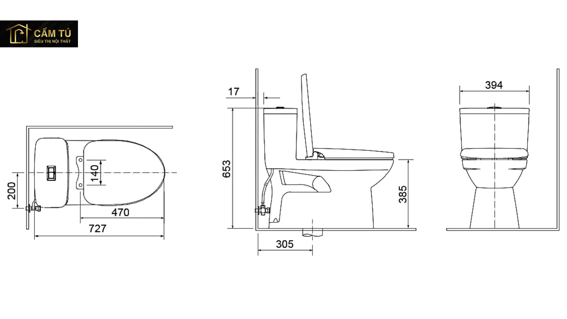 Bồn cầu 1 khối INAX AC-969VN-2