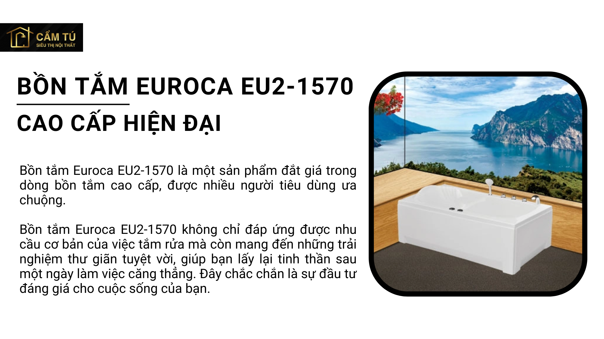 Bồn tắm Euroca EU2-1570