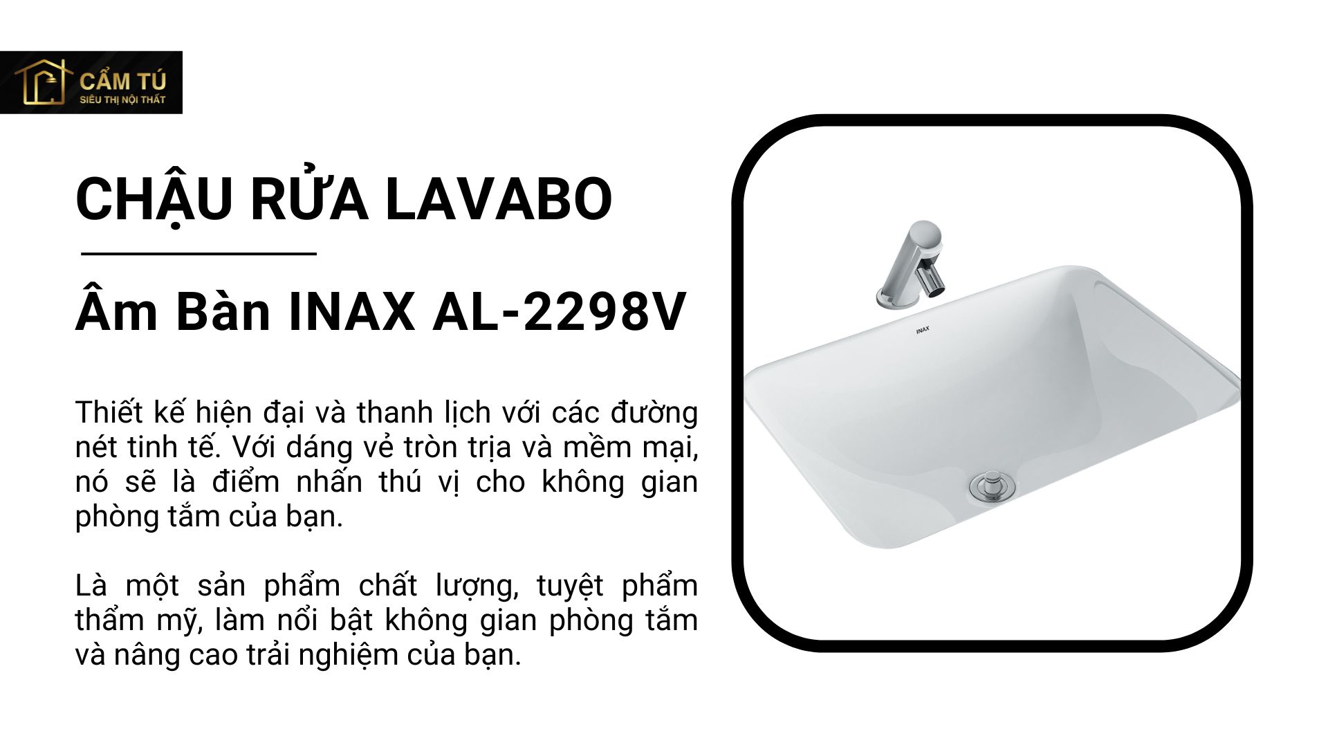 Chậu Rửa Lavabo Âm Bàn INAX AL-2298V