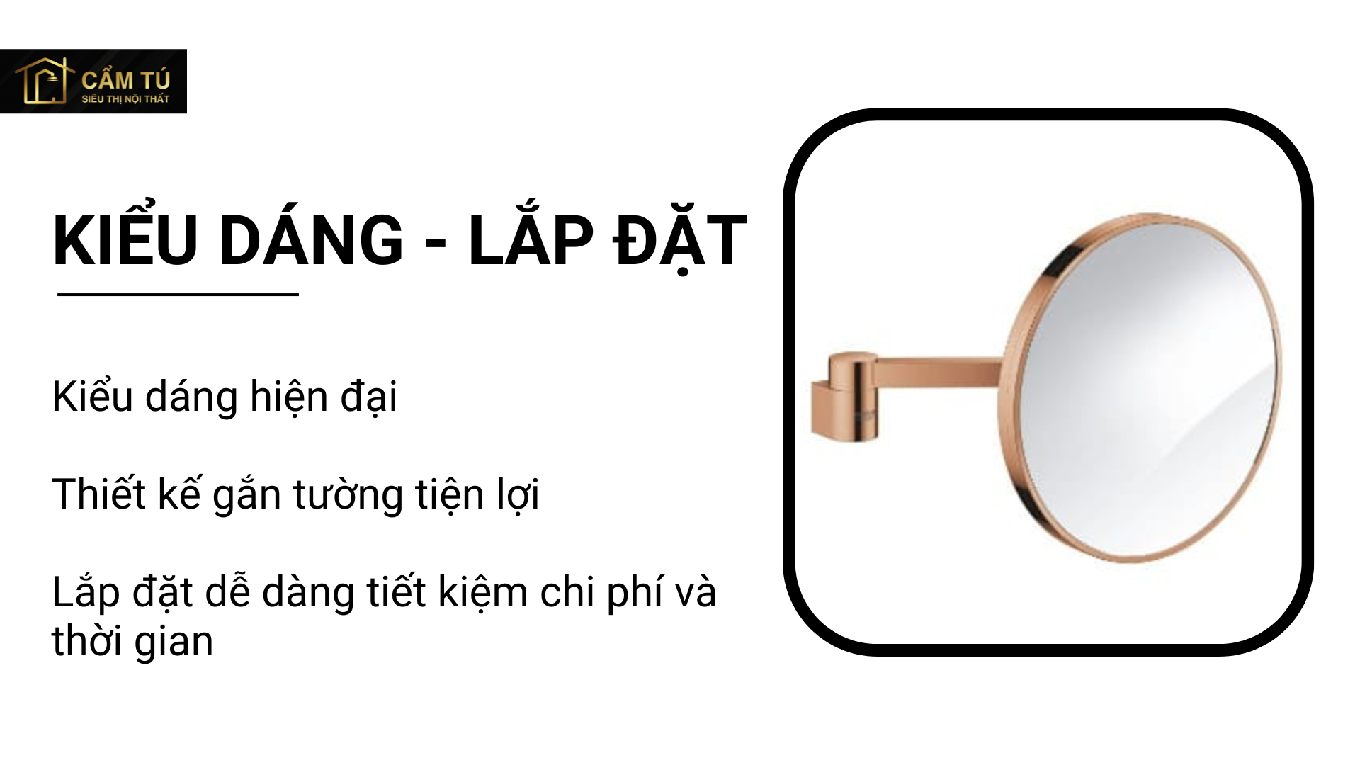 Gương trang điểm Grohe 41077DA0