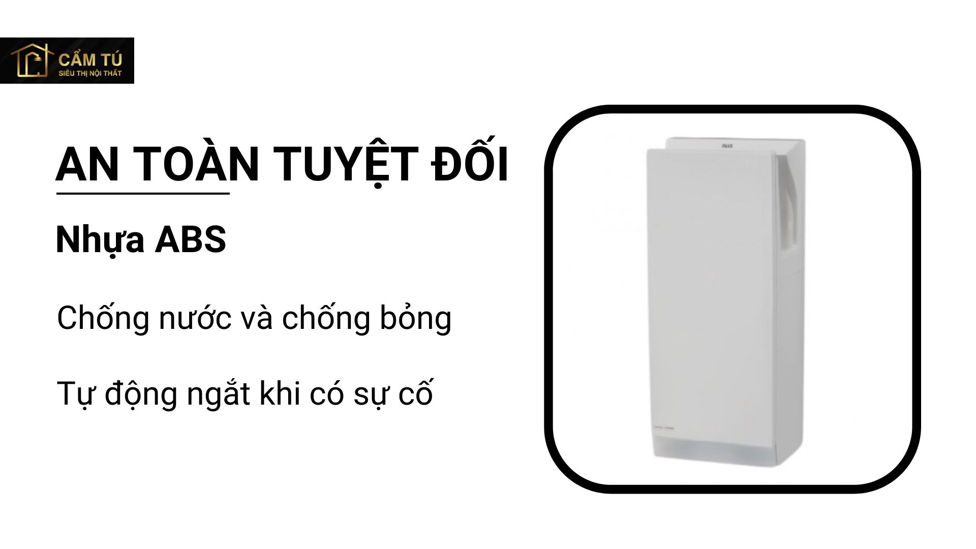 Máy Sấy Tay Inax JT-2162 Phòng Vệ Sinh