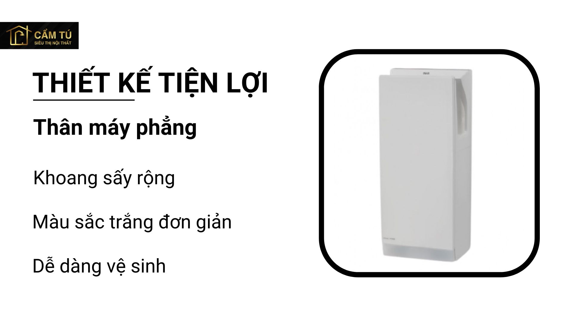 Máy Sấy Tay Inax JT-2162 Phòng Vệ Sinh