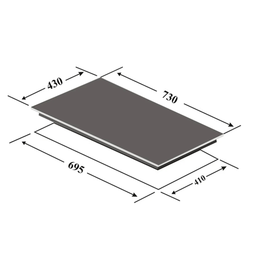 Bản vẽ Bếp hồng ngoại điện từ Eurosun EU-TE288