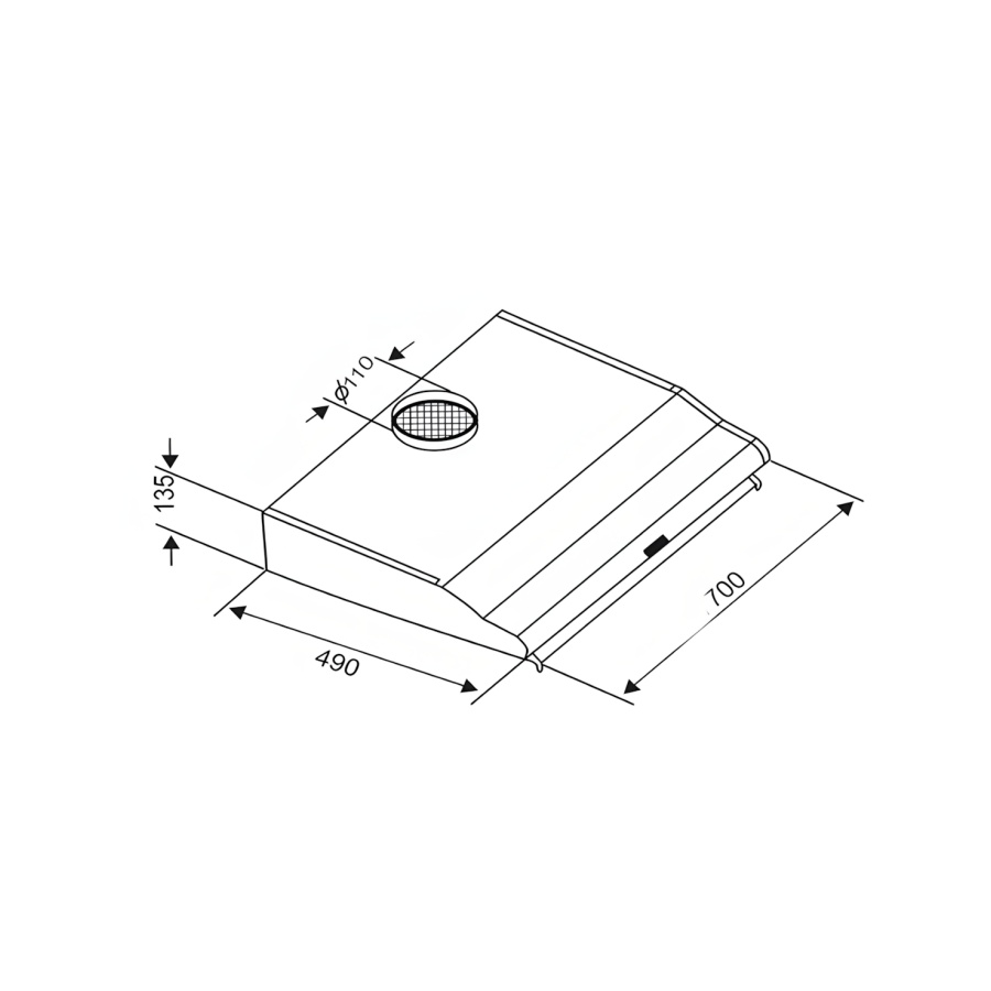 Máy hút mùi Kaff KF-8730I