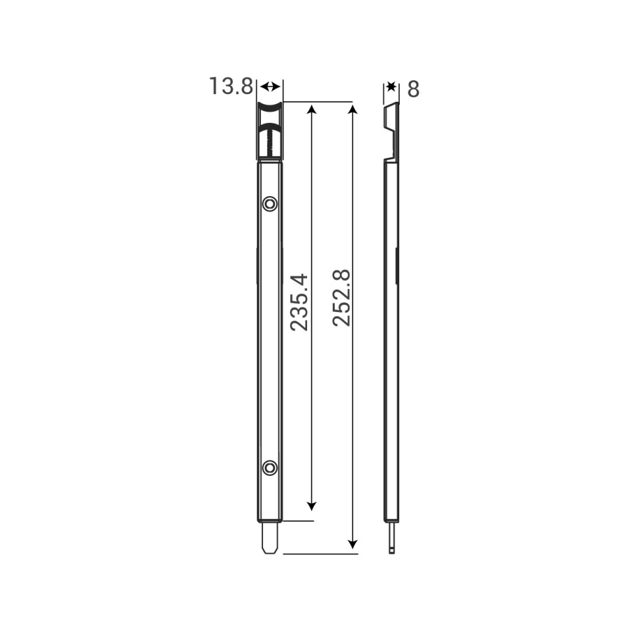 Bản vẽ Chốt bật AP Huy Hoàng 220 Sơn đen