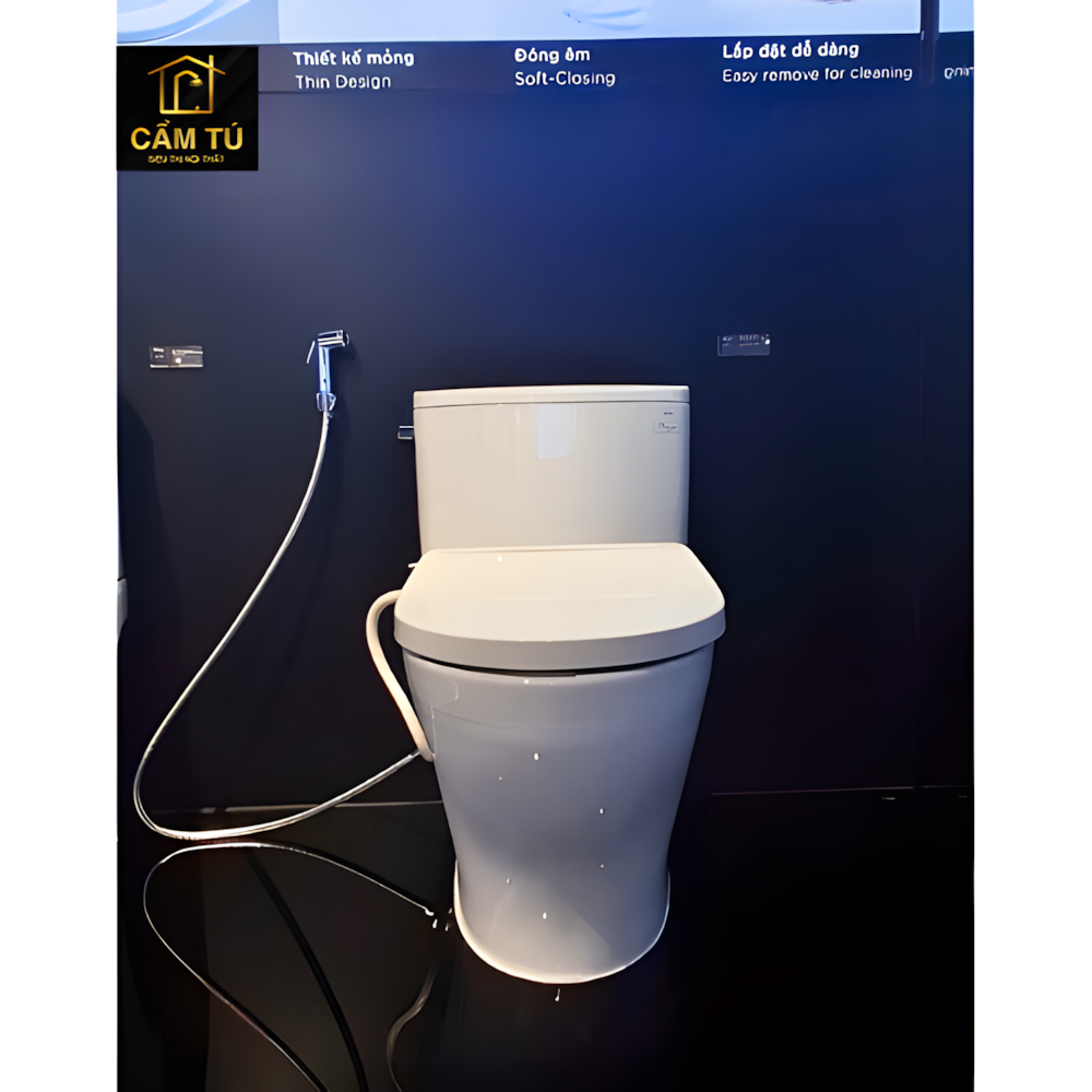 Bàn Cầu TOTO CS767RE2 (CS767E2) Hai Khối Nắp Cơ