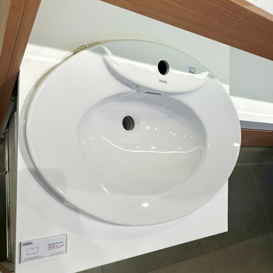 Chậu Rửa Lavabo TOTO L909C#XW Dương Vành