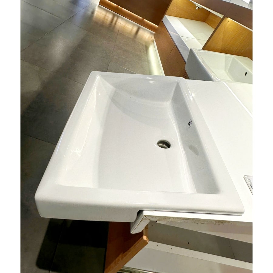 Chậu Rửa Mặt Lavabo TOTO LW646JW/F#W Bán Âm Bàn