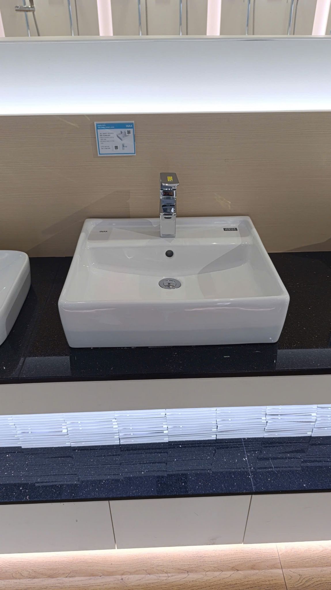 Chậu Rửa Lavabo Inax AL-293V (AL293V) Đặt Bàn AquaCeramic