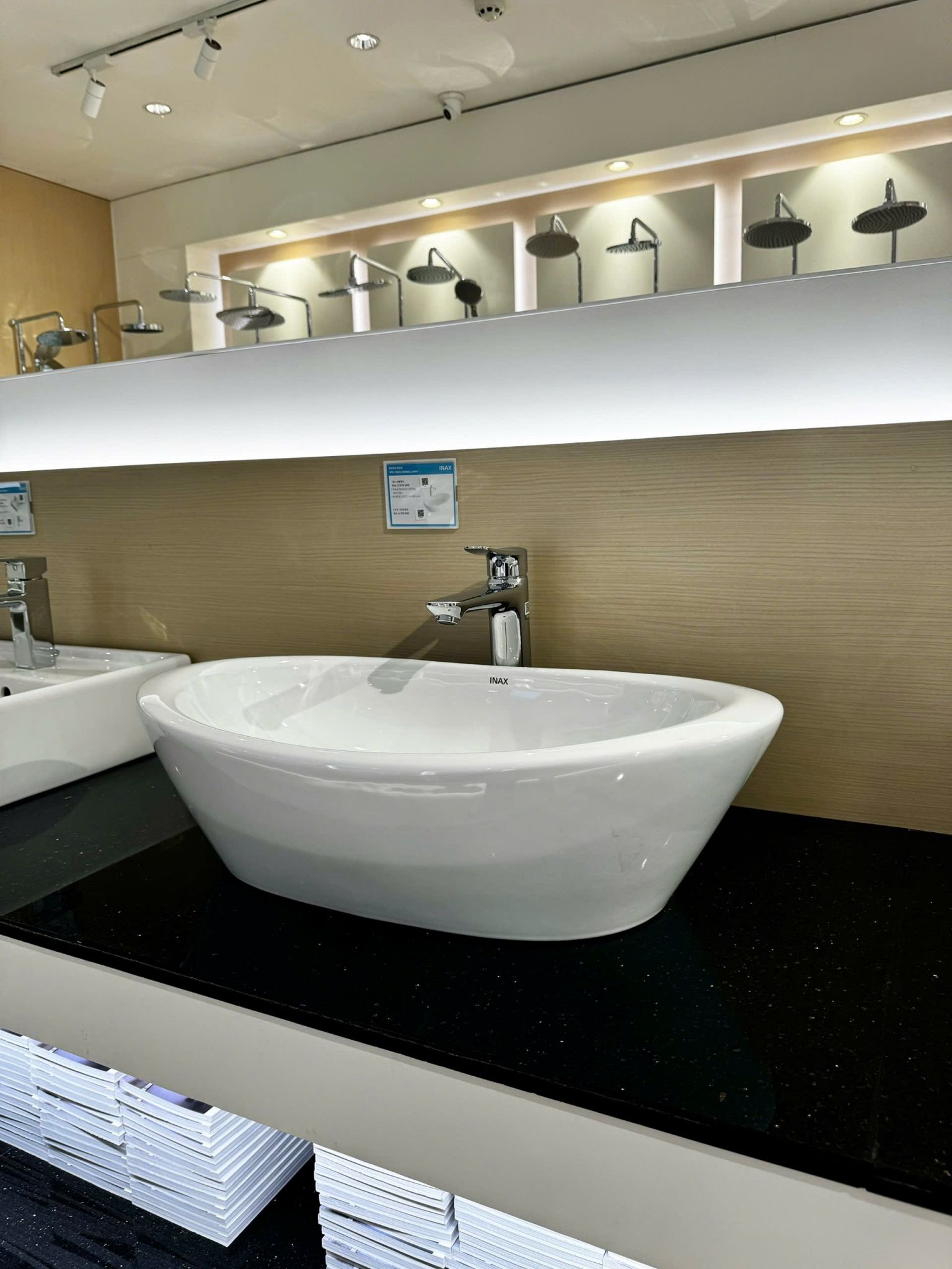 Chậu Rửa Mặt Lavabo Inax AL-465V (AL465V) Đặt Bàn AquaCeramic