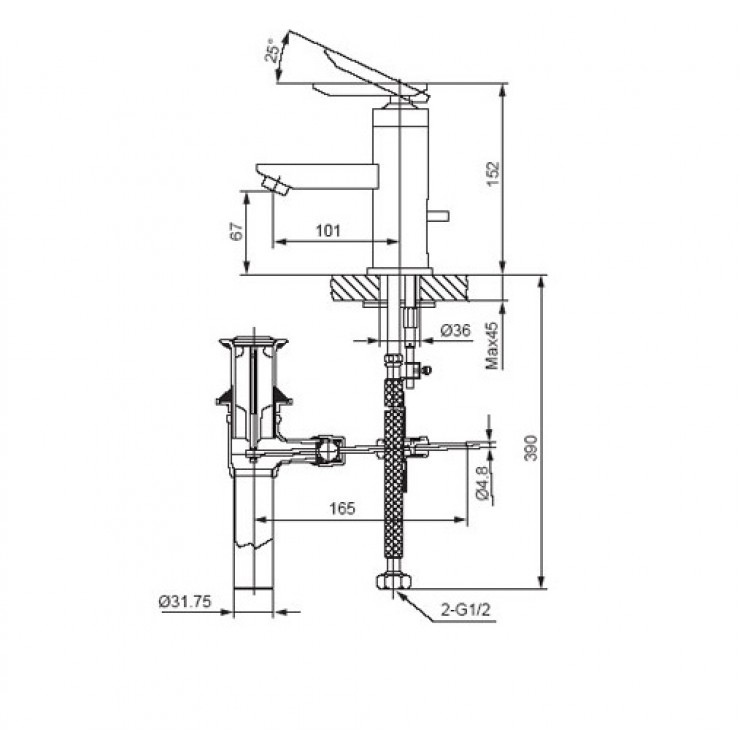 Vòi Sen Tắm Nóng Lạnh Inax BFV-4000S Tay Sen Mạ