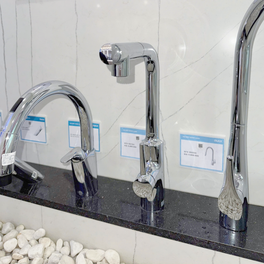 Vòi Rửa Chén Dây Rút Inax SFV-907SX Nóng Lạnh