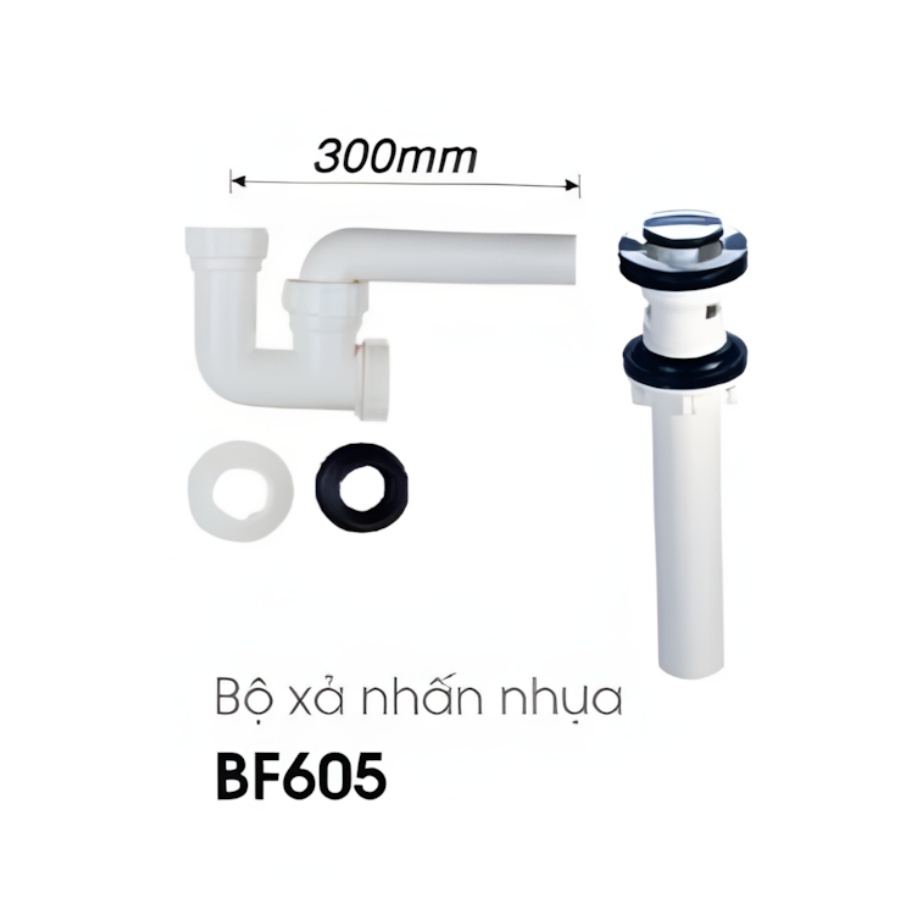 Bản vẽ Bộ Xả Nhấn Lavabo Caesar BF605