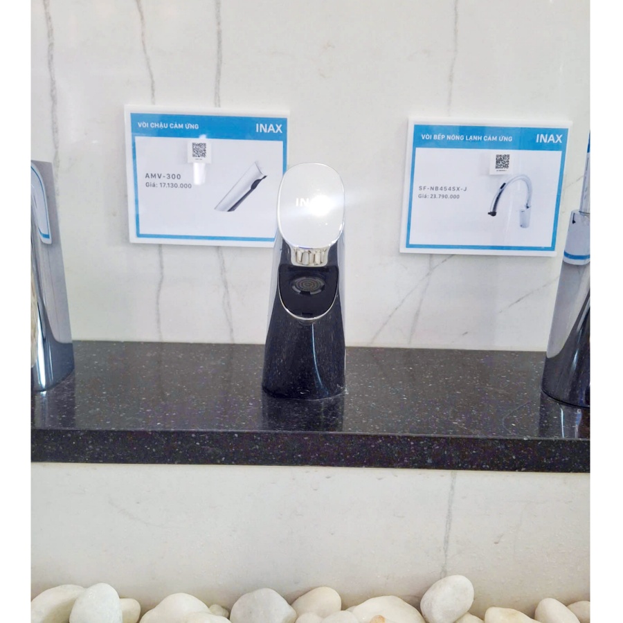 Vòi Lavabo Cảm Ứng Inax AMV-300 Nước Lạnh Dùng Pin