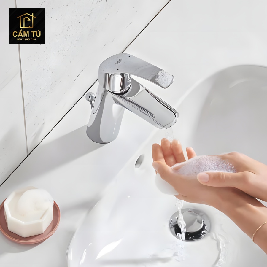 Vòi Chậu Grohe Eurosmart M-Size 23322001 Nóng Lạnh