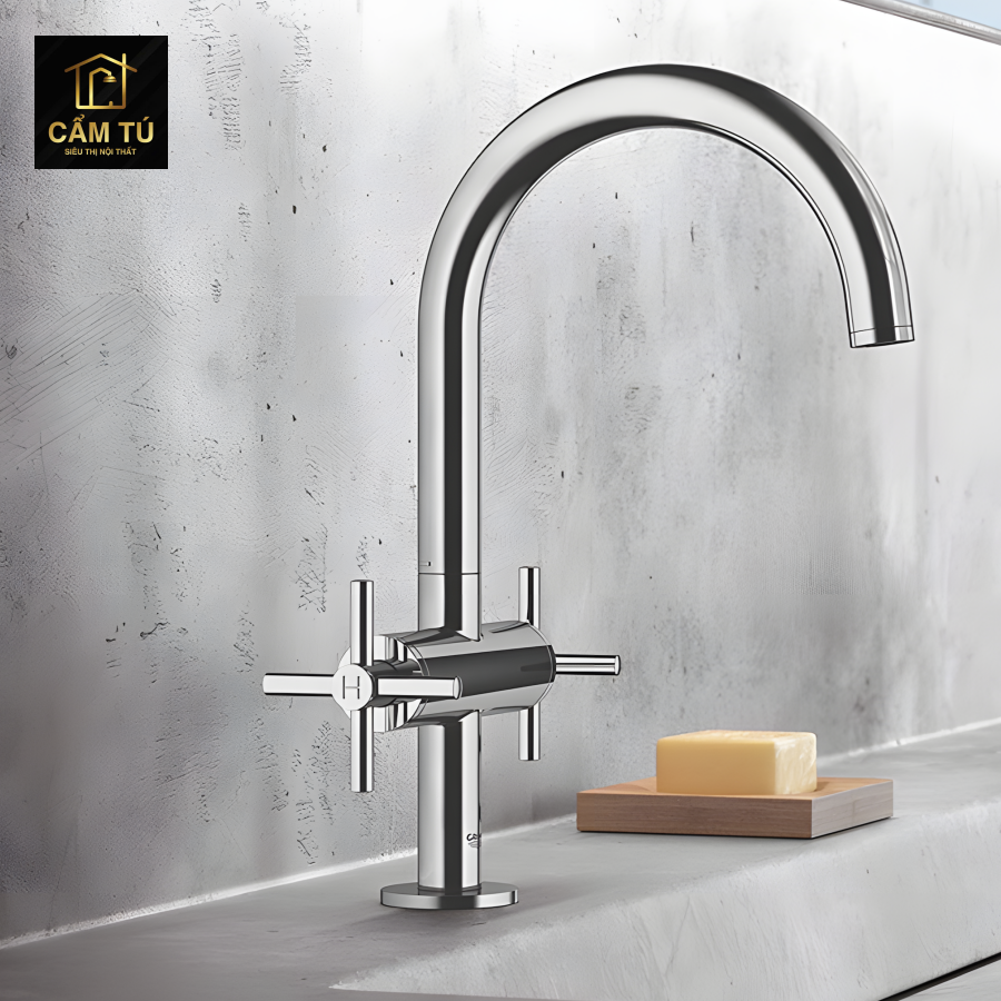 Vòi Lavabo Nóng Lạnh Grohe 21019003 Atrio L-Size