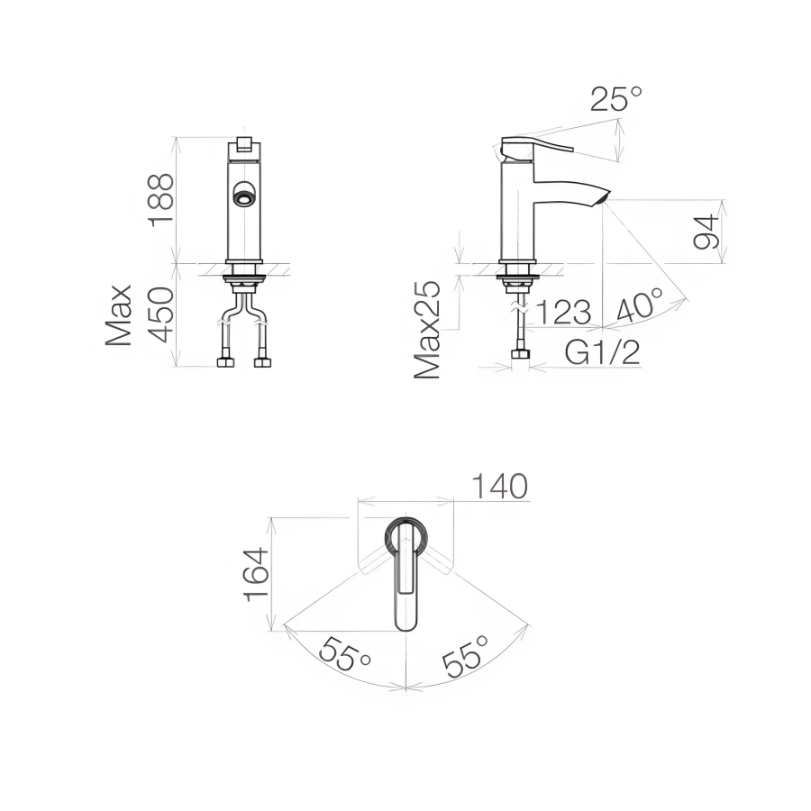 Vòi Lavabo Nóng Lạnh Viglacera VG105