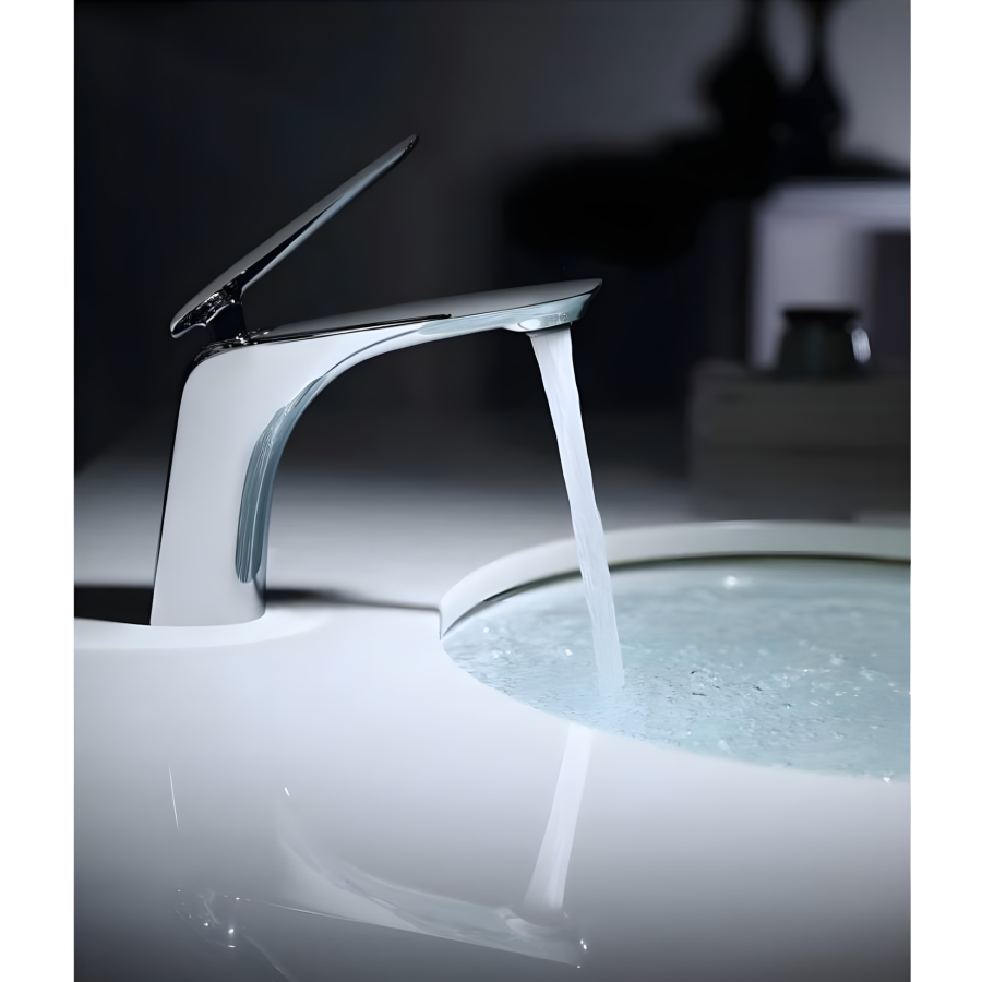 Vòi Lavabo Nóng Lạnh Viglacera P.52.321 Platinum Thân Cao