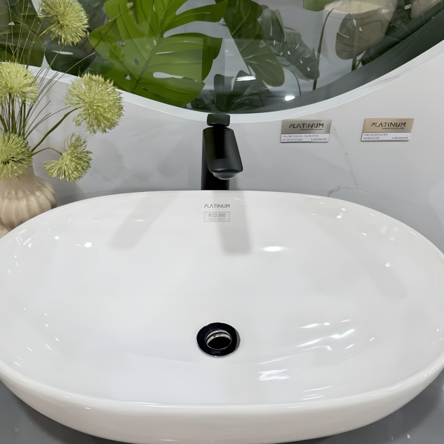 Vòi Lavabo Nóng Lạnh Viglacera P.52.326 Platinum Màu Đen Thân Cao