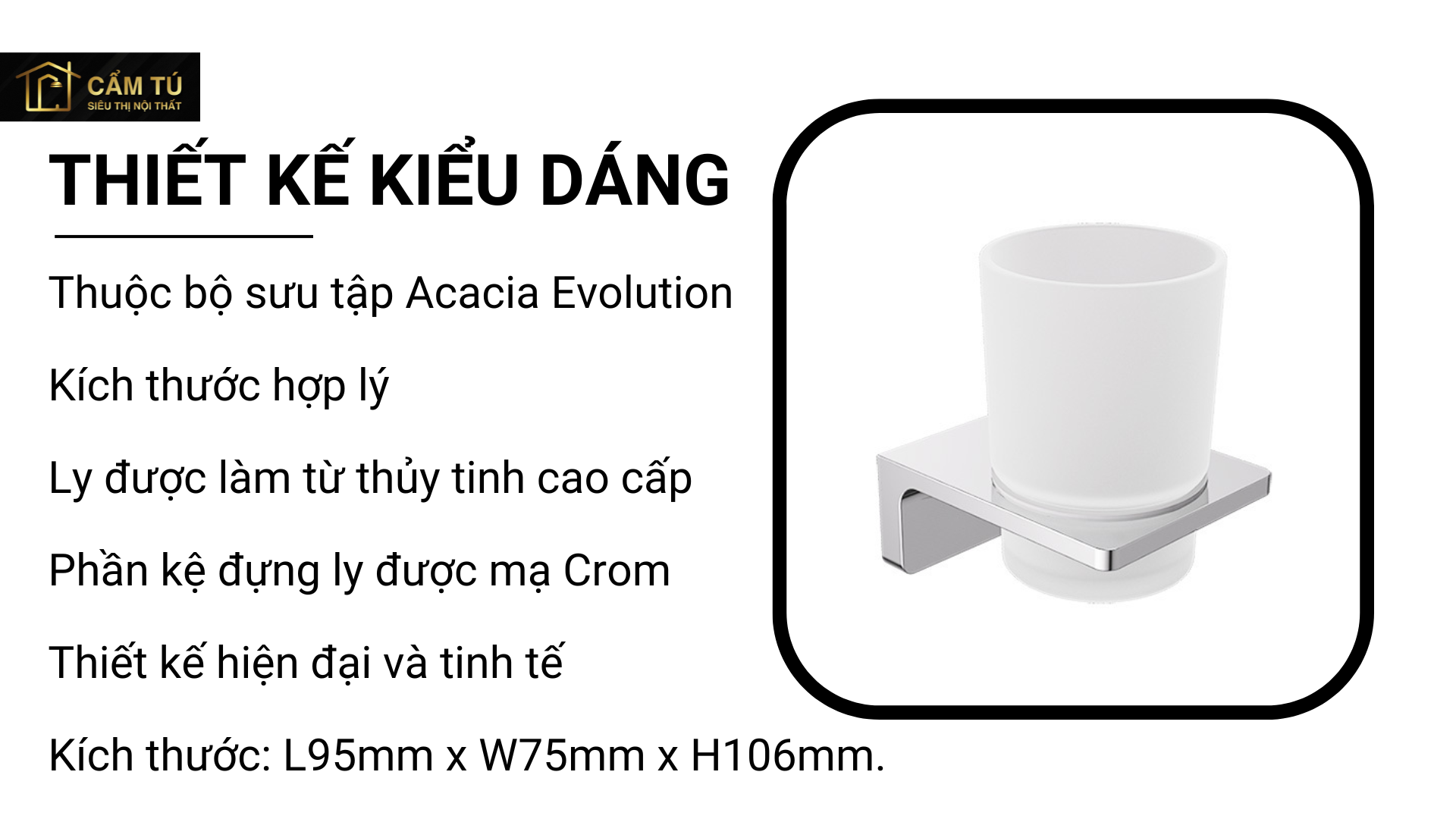 Phụ kiện đựng ly ACACIA EVOLUTION American Standard K-1348