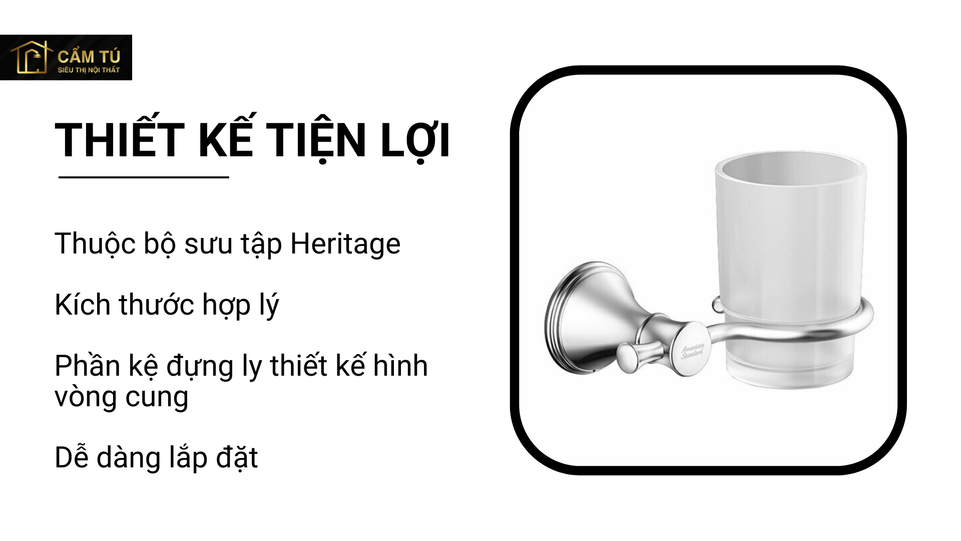 Phụ kiện đựng ly Heritage American Standard WF-0284