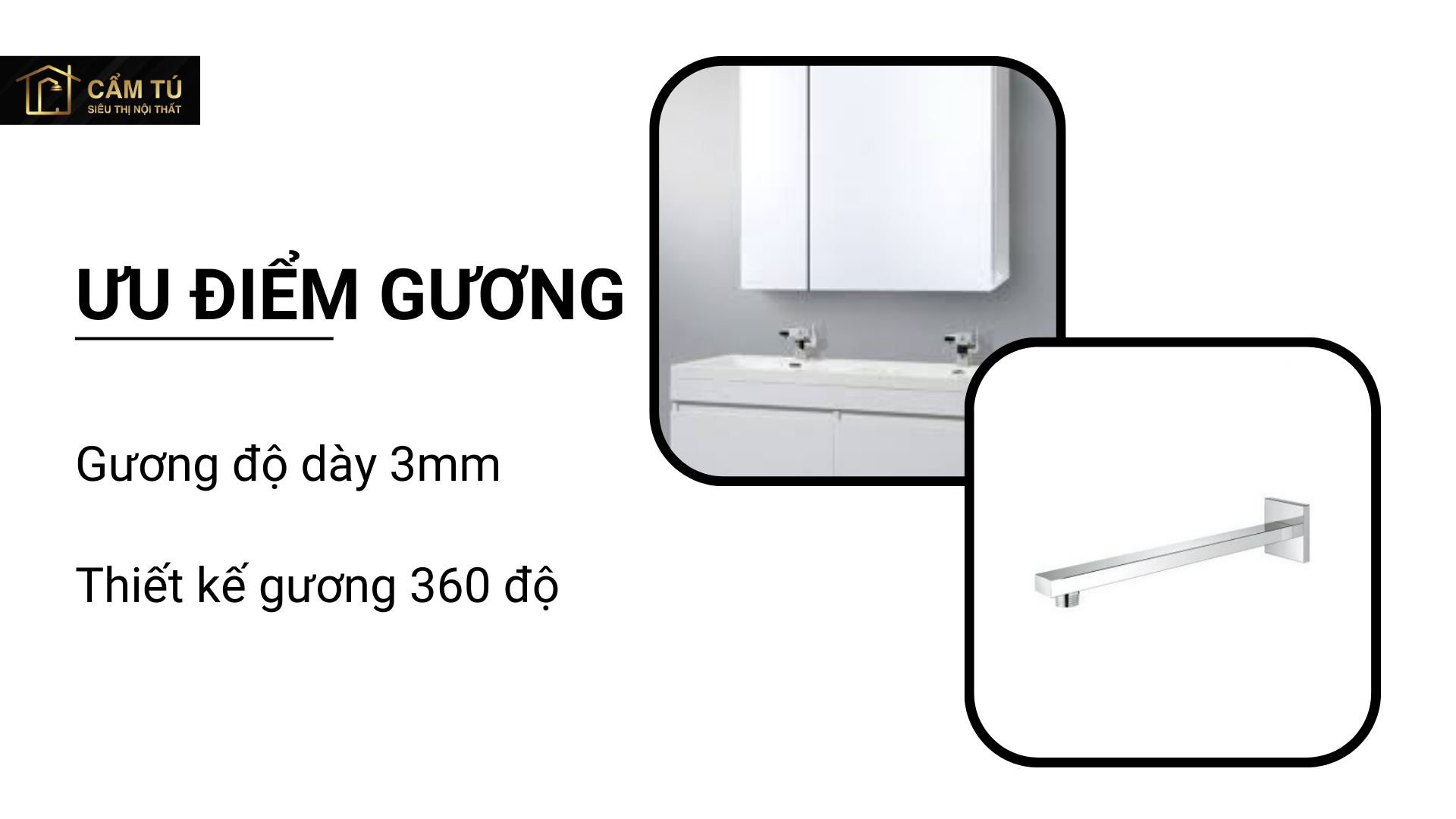 Tủ gương hợp kim nhôm American Standard CVASMO70