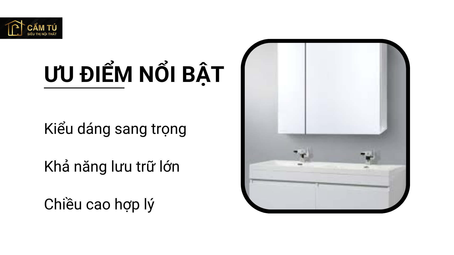 Tủ gương hợp kim nhôm American Standard CVASMO70