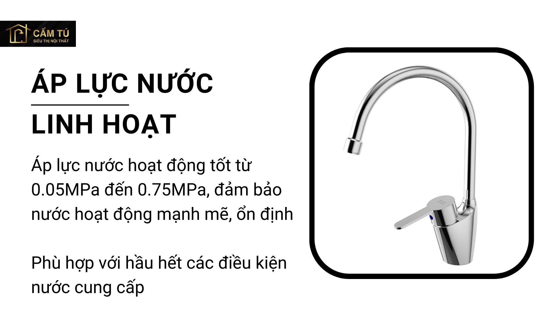 Vòi Bếp American Standard WF-5623 Seva Nóng Lạnh