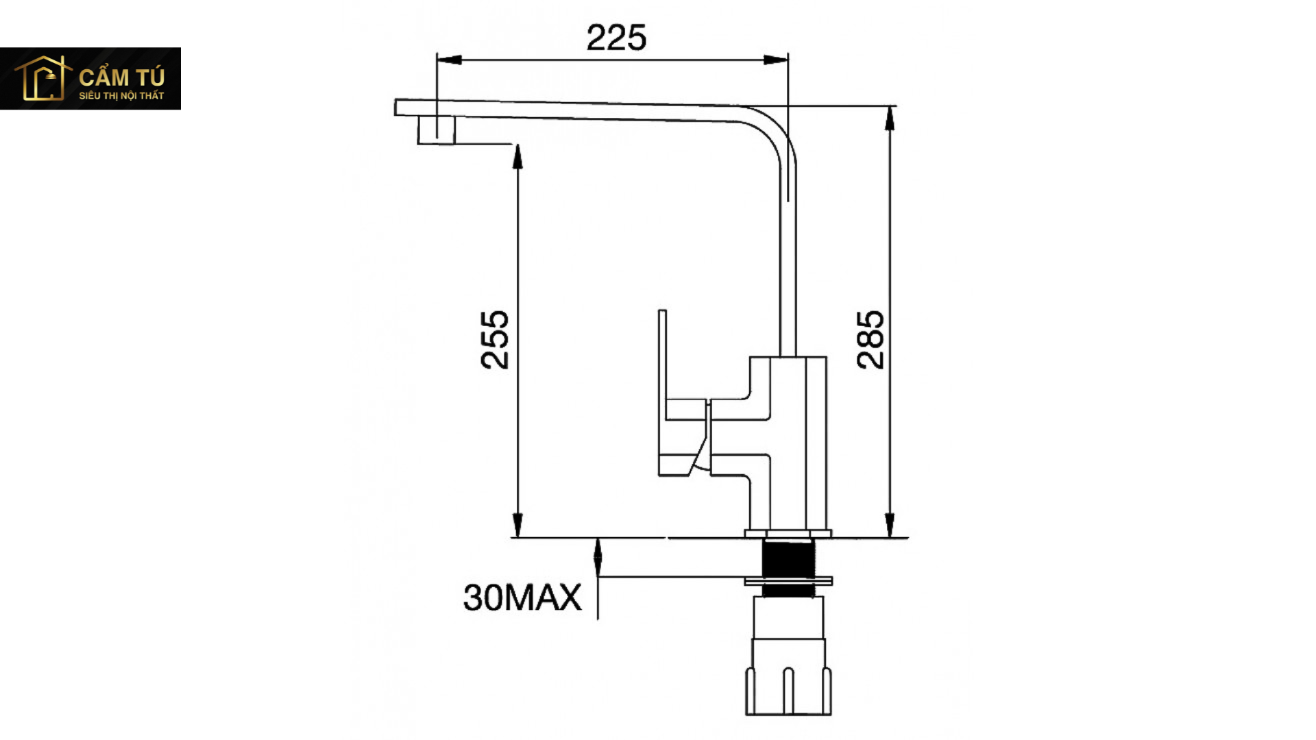 Vòi Bếp Inox Malloca K118-S Nóng Lạnh