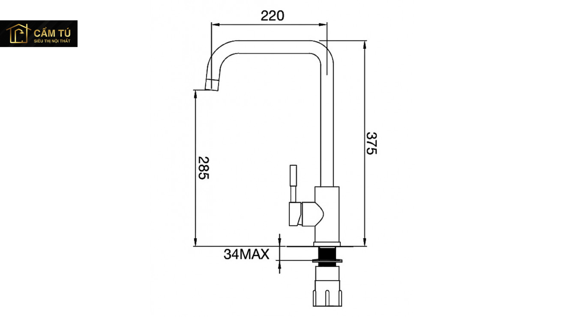 Vòi Bếp Inox Malloca K559-SN Nóng Lạnh