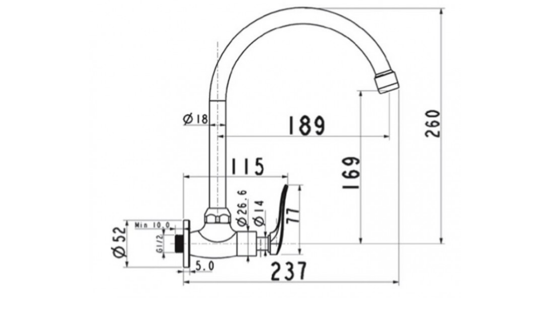 Vòi Bếp Lạnh American Standard ARR A-7115J