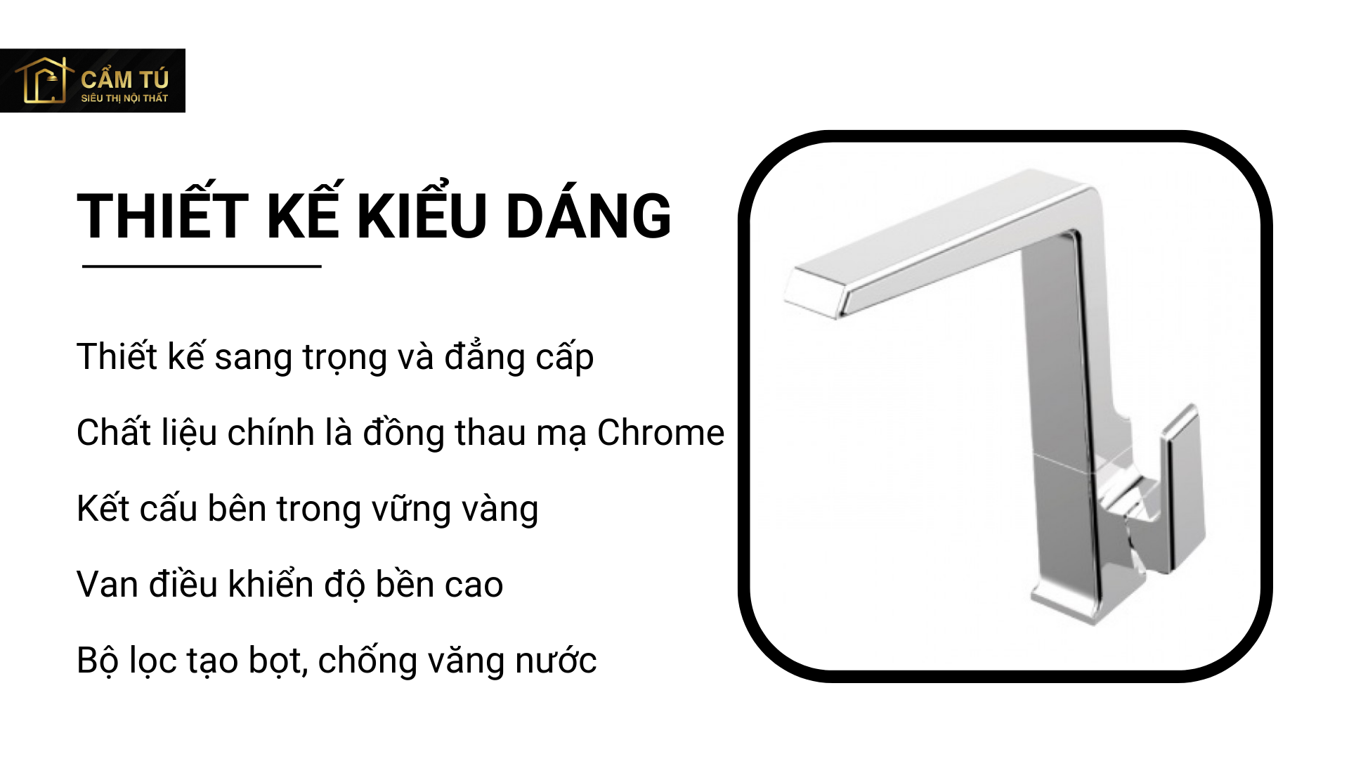 Vòi Bếp Malloca K014C Nóng Lạnh