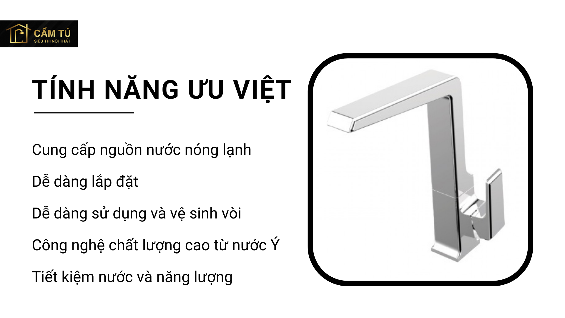 Vòi Bếp Malloca K014C Nóng Lạnh