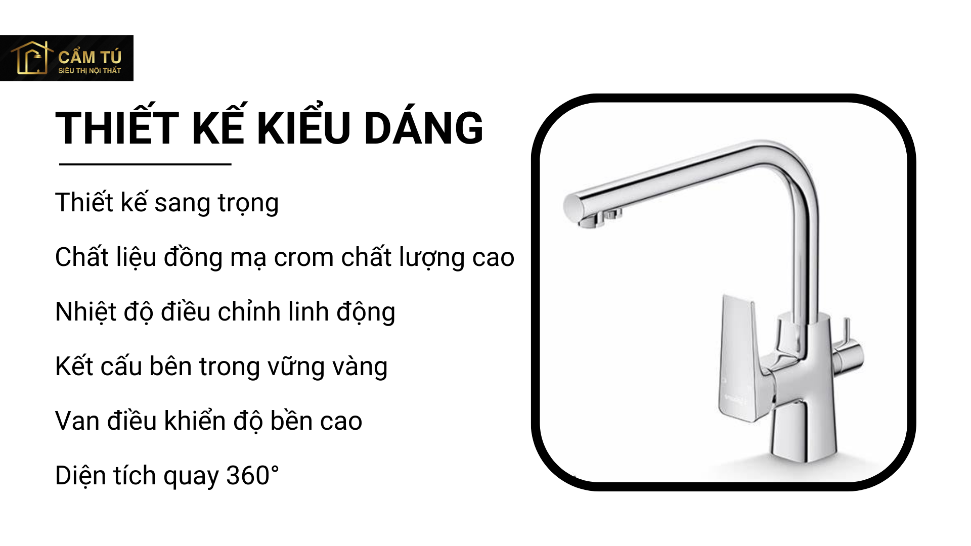 Vòi Bếp Viglacera VG713 Nóng Lạnh