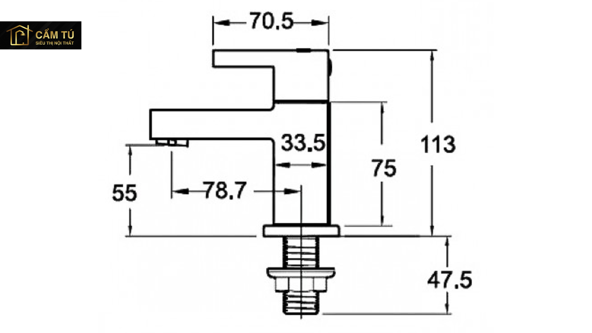 Vòi Lavabo Lạnh American Standard Voda A-7018C