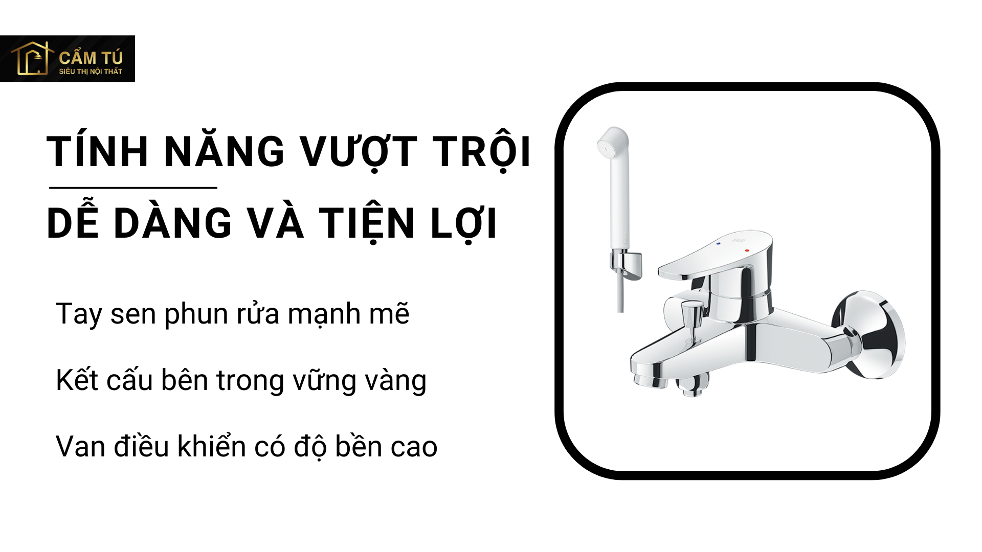 Vòi Sen Nóng Lạnh Inax BFV-1003S-1C Tay Sen Massage