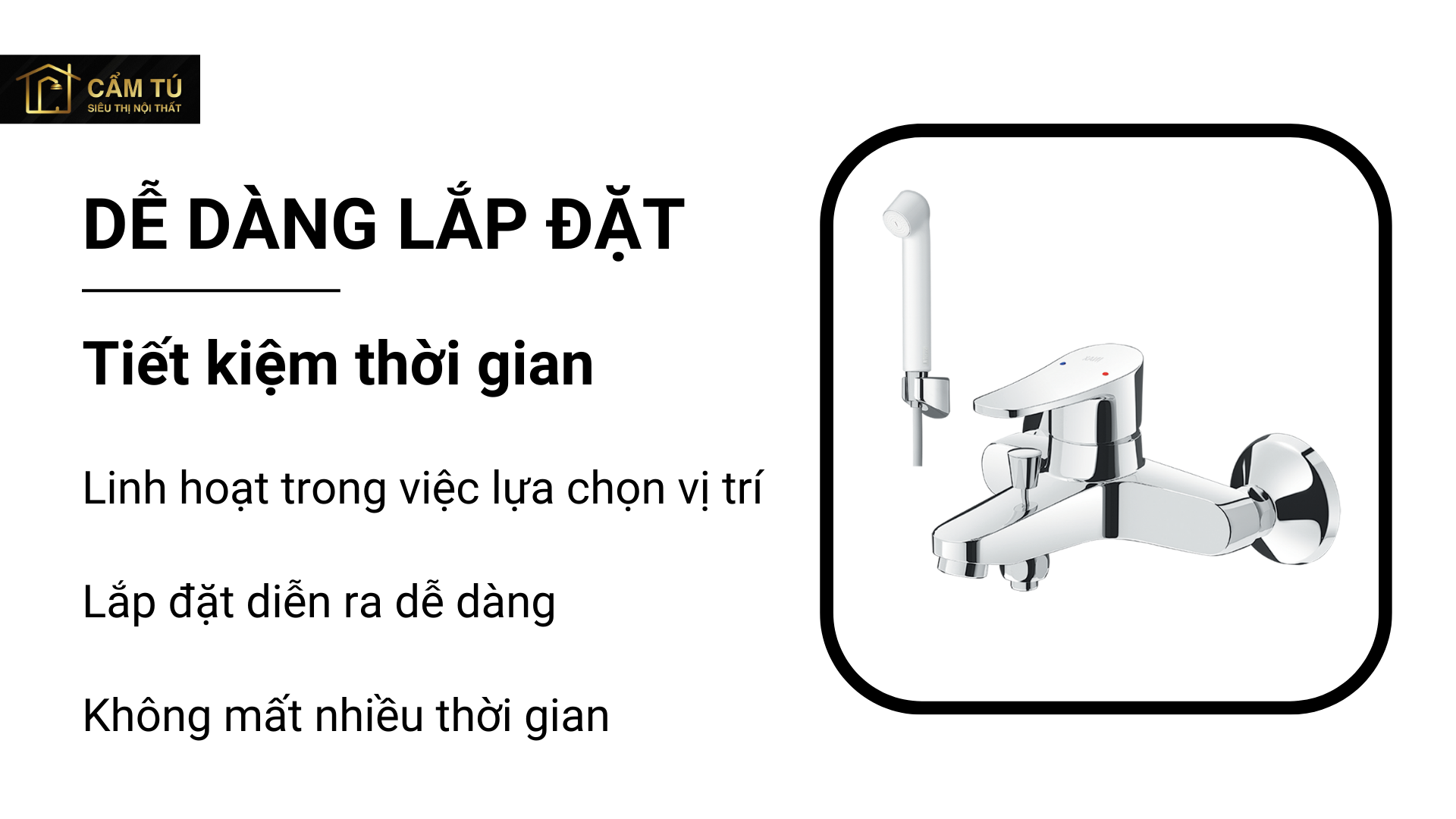 Vòi Sen Nóng Lạnh Inax BFV-1003S-1C Tay Sen Massage