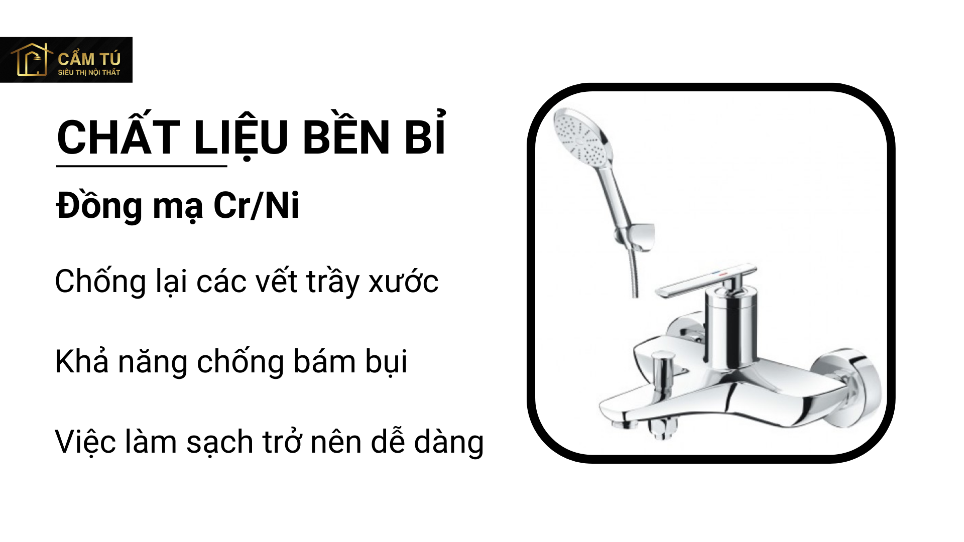 Vòi Sen Tắm Inax BFV-4103S Nóng Lạnh