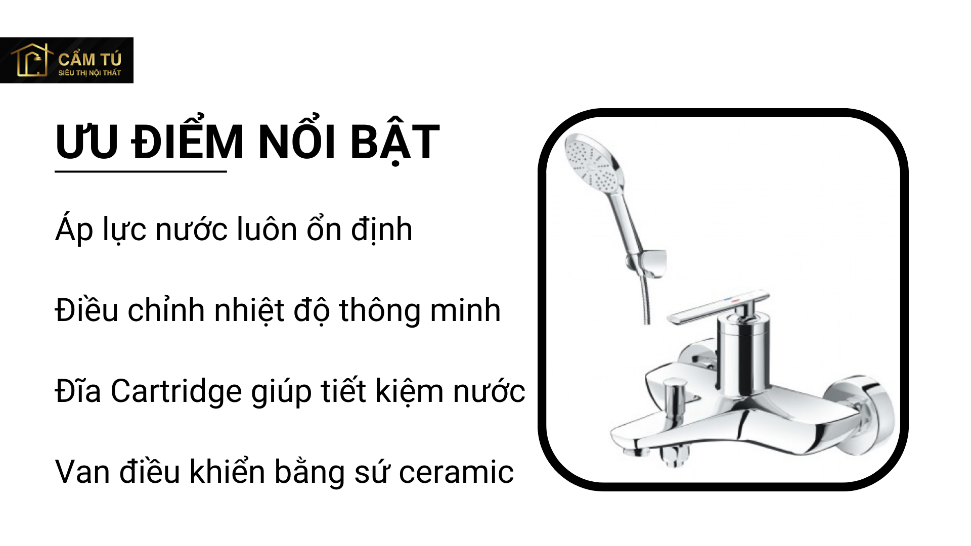 Vòi Sen Tắm Inax BFV-4103S Nóng Lạnh