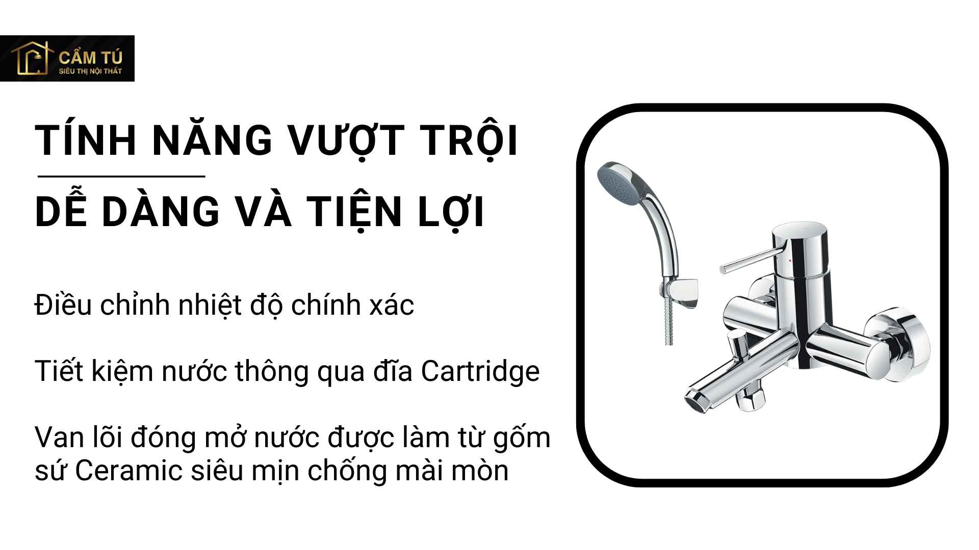 Vòi Sen Tắm Inax BFV-8000S Nóng lạnh