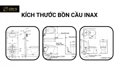Kích thước bồn cầu Inax