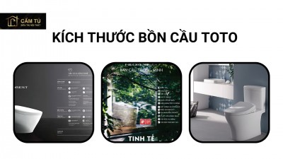 Kích thước bồn cầu Toto