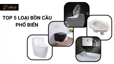 Top 5 loại bồn cầu phổ biến hiện nay