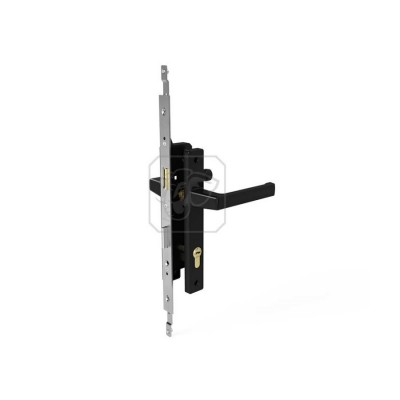 Khóa tay nắm đa điểm Huy Hoàng 80 Sơn đen