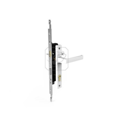 Khóa tay nắm đa điểm Huy Hoàng 80 Sơn trắng