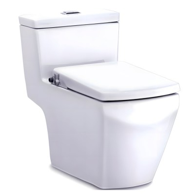 Bàn Cầu 1 khối COTTO C107127(CN) Tetragon Nắp Rửa Cơ